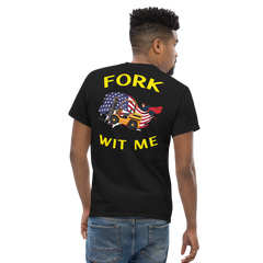 American Forklift Superhero Fork Wit Me GY Classic tee