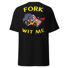 American Forklift Superhero Fork Wit Me GY Classic tee