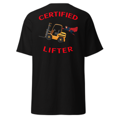 Forklift Superhero Certified Forklift Lifter GR Classic tee