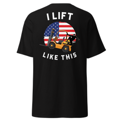 American Forklift Ninja I Lift Like This GW Classic tee