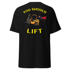 Forklift Superhero You Should Lift GY Classic tee