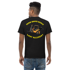 Forklift Ninja Zero Days Since Last Accident GY Classic tee