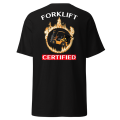 Forklift Ninja in Flames Forklift Certified GW Classic tee