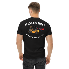 Forklift Superhero Forking Makes Me Happy GW Classic tee