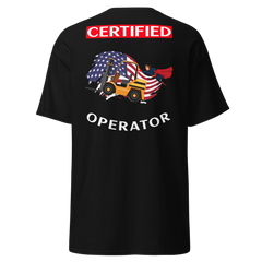 American Forklift Superhero Certified Forklift Operator GW Classic tee