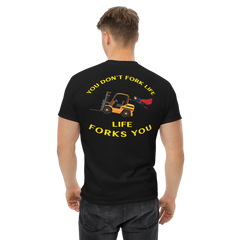 Forklift Superhero, You Don't Fork Life, Life Forks You GY Classic tee