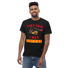 Forklift Superhero Forklift Certified GR Classic tee