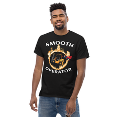 Forklift Superhero in Flames Smooth Operator GW Classic tee