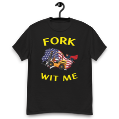 American Forklift Superhero Fork Wit Me GY Classic tee