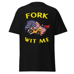 American Forklift Superhero Fork Wit Me GY Classic tee