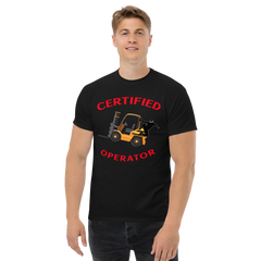 Forklift Ninja Certified Forklift Operator GR Classic tee