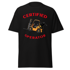 Forklift Ninja Certified Forklift Operator GR Classic tee