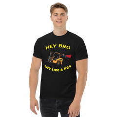 Forklift Superhero Hey Bro Lift Like a Pro Classic tee