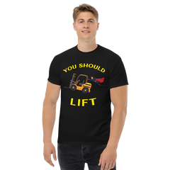 Forklift Superhero You Should Lift GY Classic tee