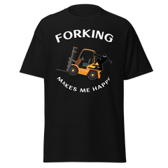 Forklift Ninja Forking Makes Me Happy GW Classic T-Shirt