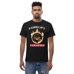 Forklift Ninja in Flames Forklift Certified GW Classic tee