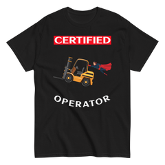 Forklift Superhero Certified Forklift Operator GW Classic tee