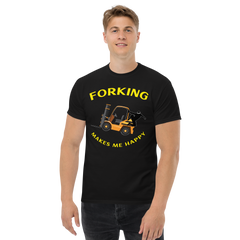 Forklift Ninja, Forking Makes Me Happy GY Classic tee