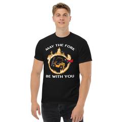 Forklift Superhero in Flames, May the Fork Be with You GW Classic tee