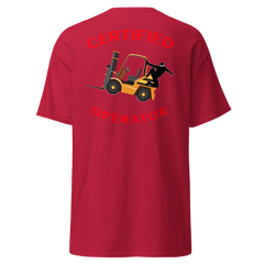 Forklift Ninja Certified Forklift Operator GR Classic tee