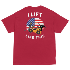 American Forklift Ninja I Lift Like This GW Classic tee