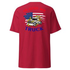 American Trucker in Flames In God WE Truck RWB Classic tee