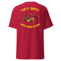 Forklift Superhero Hey Bro Lift Like a Pro GY Classic tee