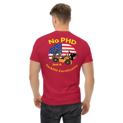 American Forklift Ninja No PHD Just A Forklift Certification GY Classic tee