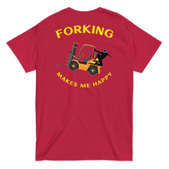 Forklift Ninja Forking Makes Me Happy GY Classic tee