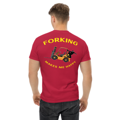 Forklift Ninja Forking Makes Me Happy GY Classic tee