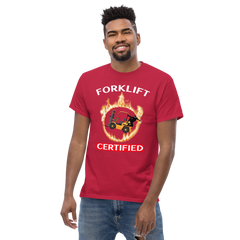 Forklift Ninja in Flames Forklift Certified GW Classic tee