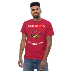 Forklift Superhero Certified Forklift Operator GW Classic tee