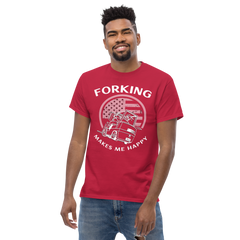 Vintage American Forklift, Forking Makes Me Happy WW Classic tee