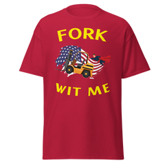 American Forklift Superhero Fork Wit Me GY Classic tee