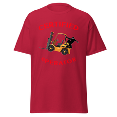 Forklift Ninja Certified Forklift Operator GR Classic tee