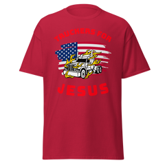 American Trucker in Flames Truckers for Jesus WR Classic tee