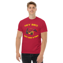 Forklift Superhero Hey Bro Lift Like a Pro Classic tee