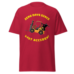 Forklift Ninja Zero Days Since Last Accident GY Classic tee