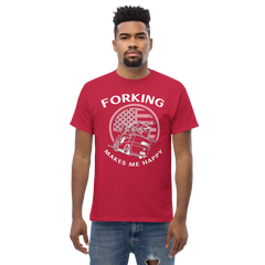 Vintage American Forklift, Forking Makes Me Happy WW Classic tee