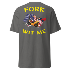 American Forklift Superhero Fork Wit Me GY Classic tee