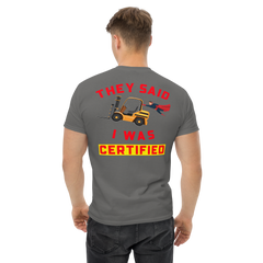 Forklift Superhero Forklift Certified Classic tee