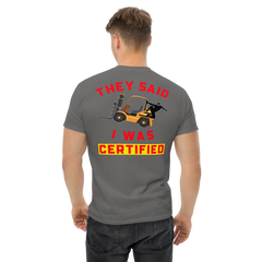 Forklift Ninja Forklift Certified GR Classic tee