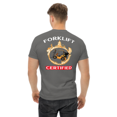 Forklift Ninja in Flames Forklift Certified GW Classic tee