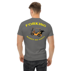 Forklift Ninja Forking Makes Me Happy GY Classic tee