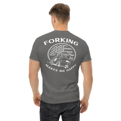 Vintage American Forklift, Forking Makes Me Happy BWW Classic tee