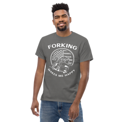 Vintage American Forklift, Forking Makes Me Happy WW Classic tee