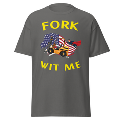 American Forklift Superhero Fork Wit Me GY Classic tee