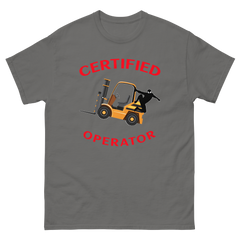 Forklift Ninja Certified Forklift Operator GR Classic tee