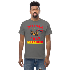 Forklift Superhero Forklift Certified GR Classic tee