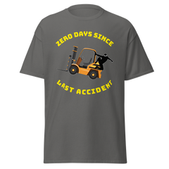 Forklift Ninja Zero Days Since Last Accident GY Classic tee